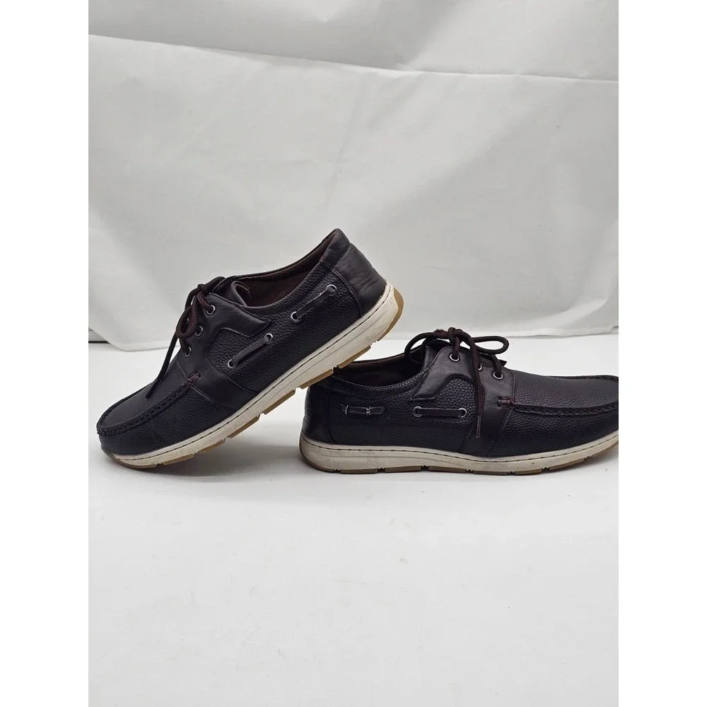 Xray Boat Shoes Men's 9.5 Brown  Pebbled  Casual XRW2006